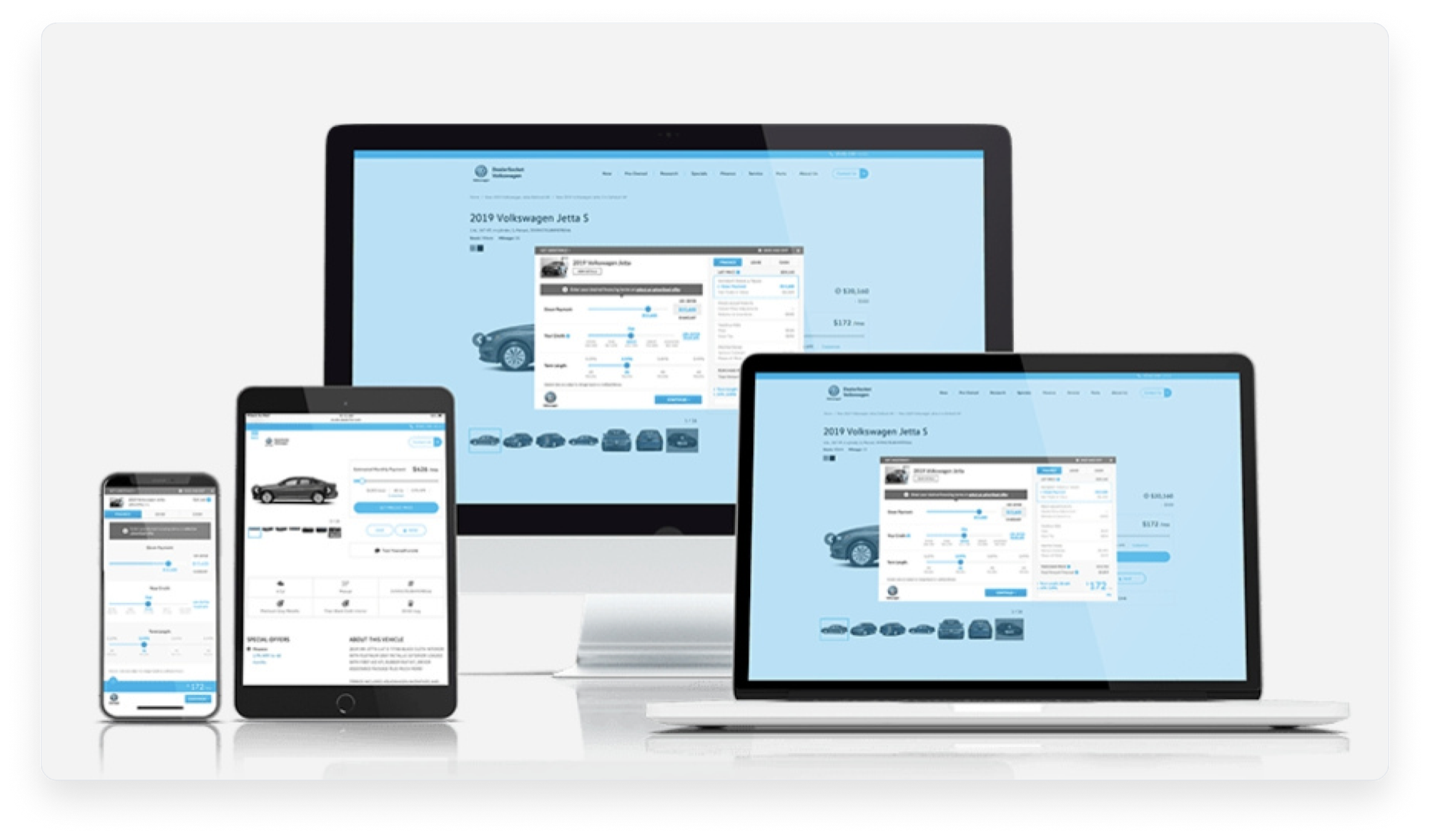 PrecisePrice 2.0 shown on desktop, laptop, tablet, and phone.